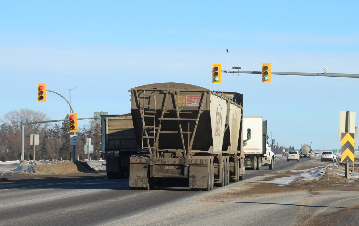 See why truck drivers can't stop in time at Hwys 1 & 16 according to